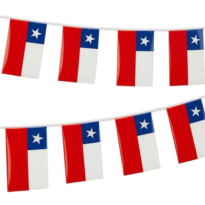 Rollo de bandera de guirnalda chilena