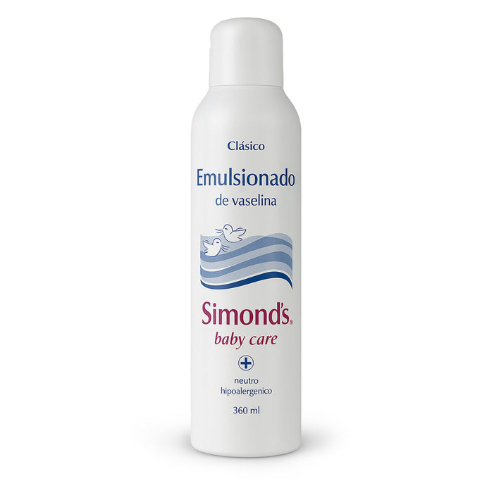 Simond's Emulsionado de Vaselina Clásico - 360 ml crema hidratante para el cuidado del bebé importada de Chile