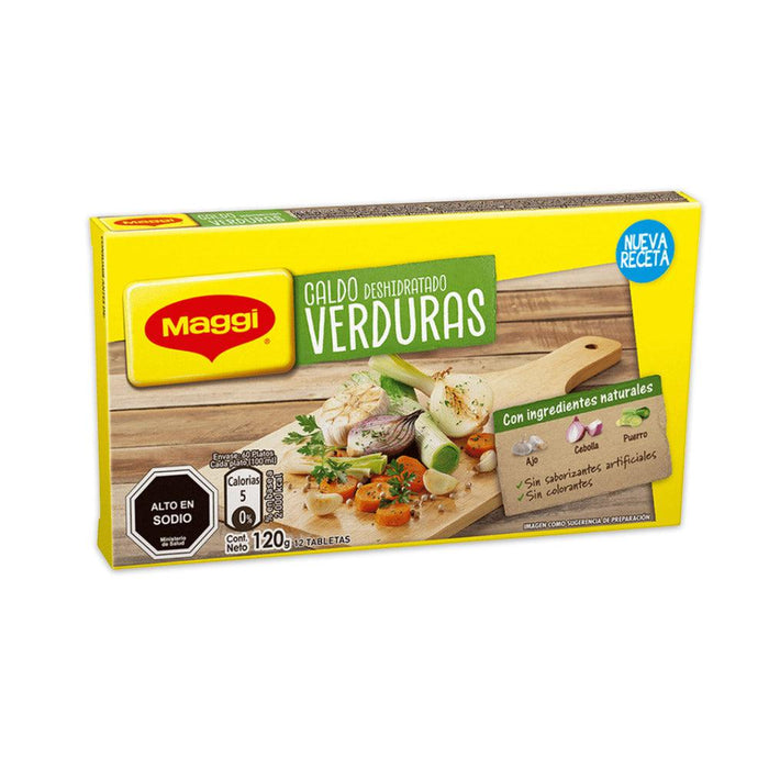 Una caja pequeña de Maggi Caldos Sabor Verduras Vegetal.