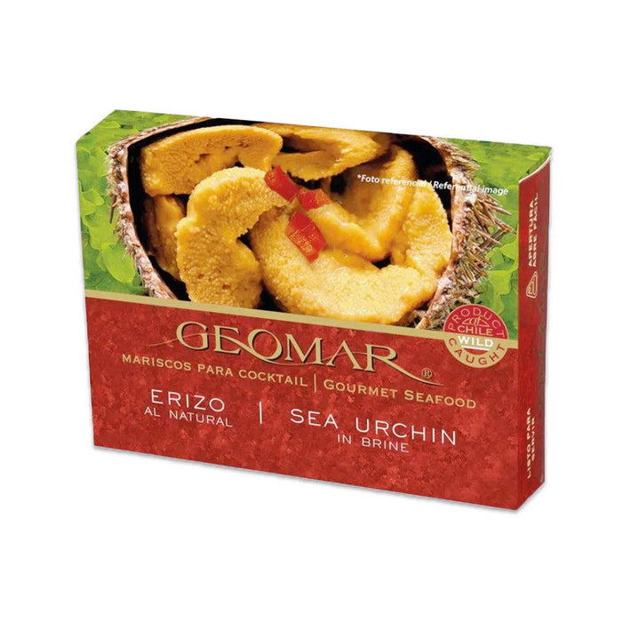 Una pequeña caja roja de Eric de Geomar. Un producto importado de Chile.
