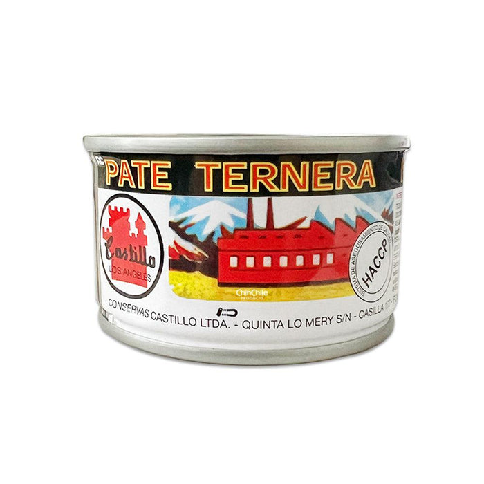 Una pequeña lata con una etiqueta negra, blanca y roja.