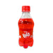 Una botella de plástico roja de 250 ml de Bilz.