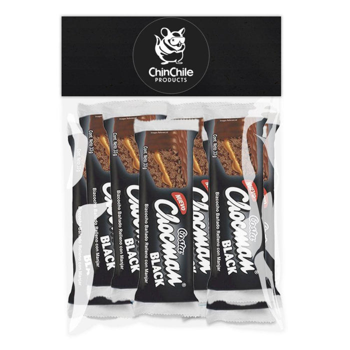 Una bolsa de la marca ChinChile llena de ocho Chocman Black de Costa.