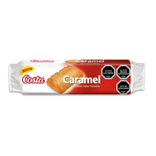 Un paquete de galletas de caramelo de Costa importadas de Chile.