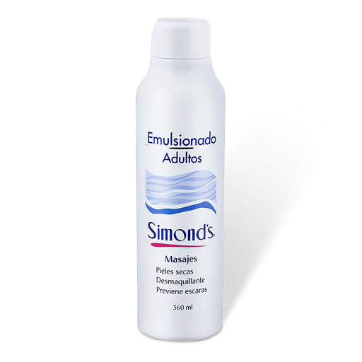 Simond's Emulsionado Adulto - Frasco de 360 ml para masaje y cuidado de la piel seca.