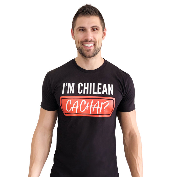¿Una camiseta negra que diga "Soy Chileno Cachai"?