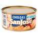 Una lata de 190 gramos de SanJosé Cholgas en agua importada de Chile.